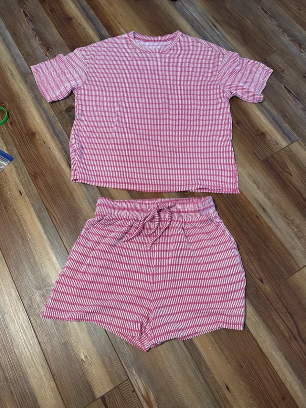 Pink Striped 2 Piece Set
